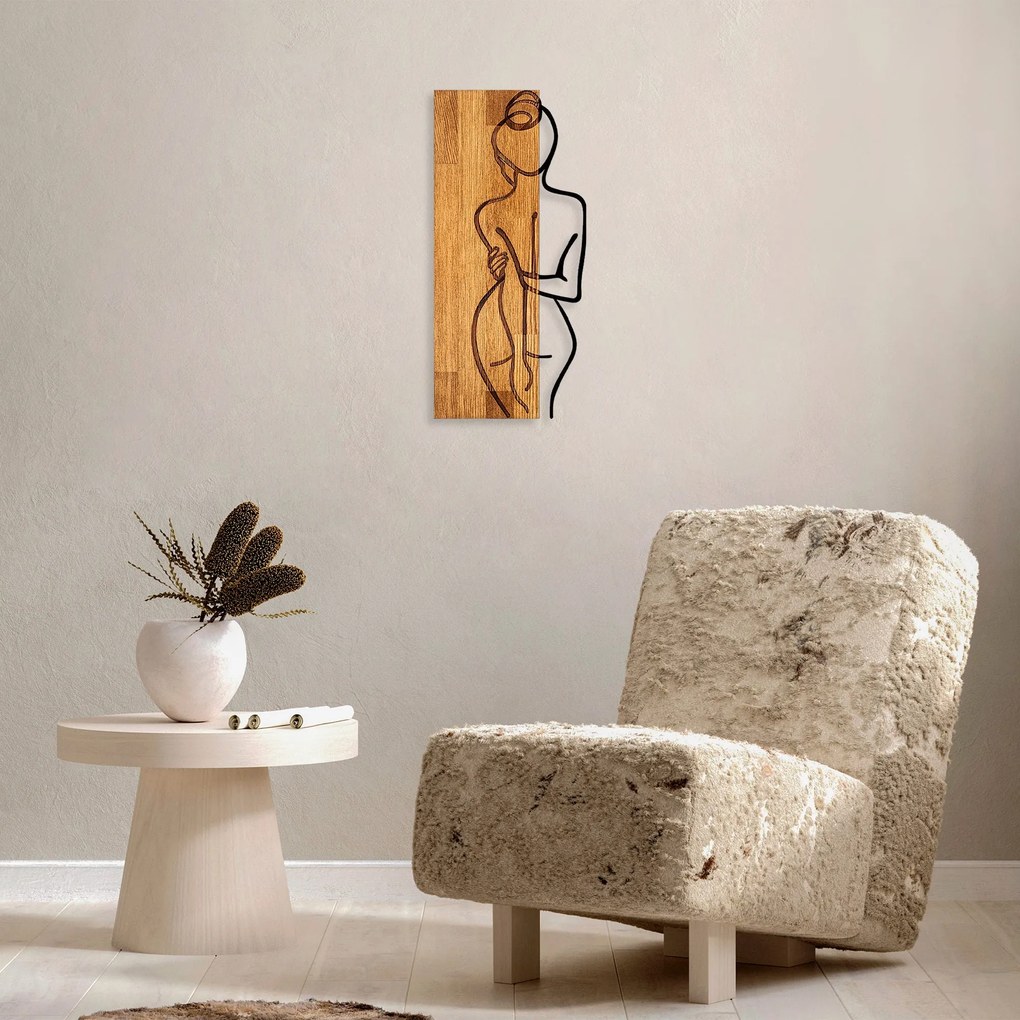 Acessório Decorativo de Parede MA – Nogueira – 27 x 58 cm