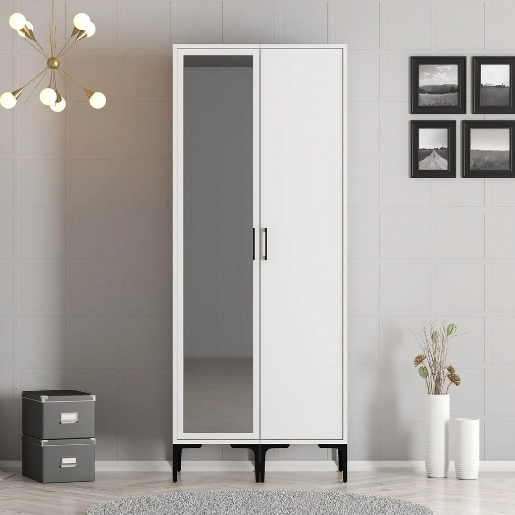 Guarda-Roupa Kumsal RS – Branco – 80 cm x 47,5 cm x 201,4 cm