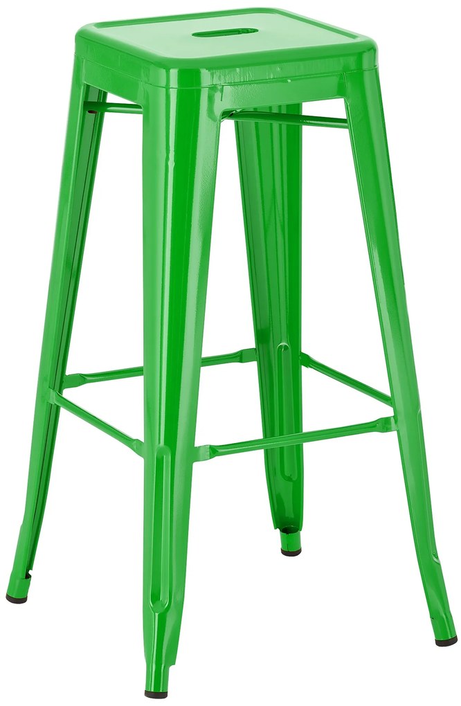 Banco de bar Joshua metal 76 x 43 x 43 cm verde