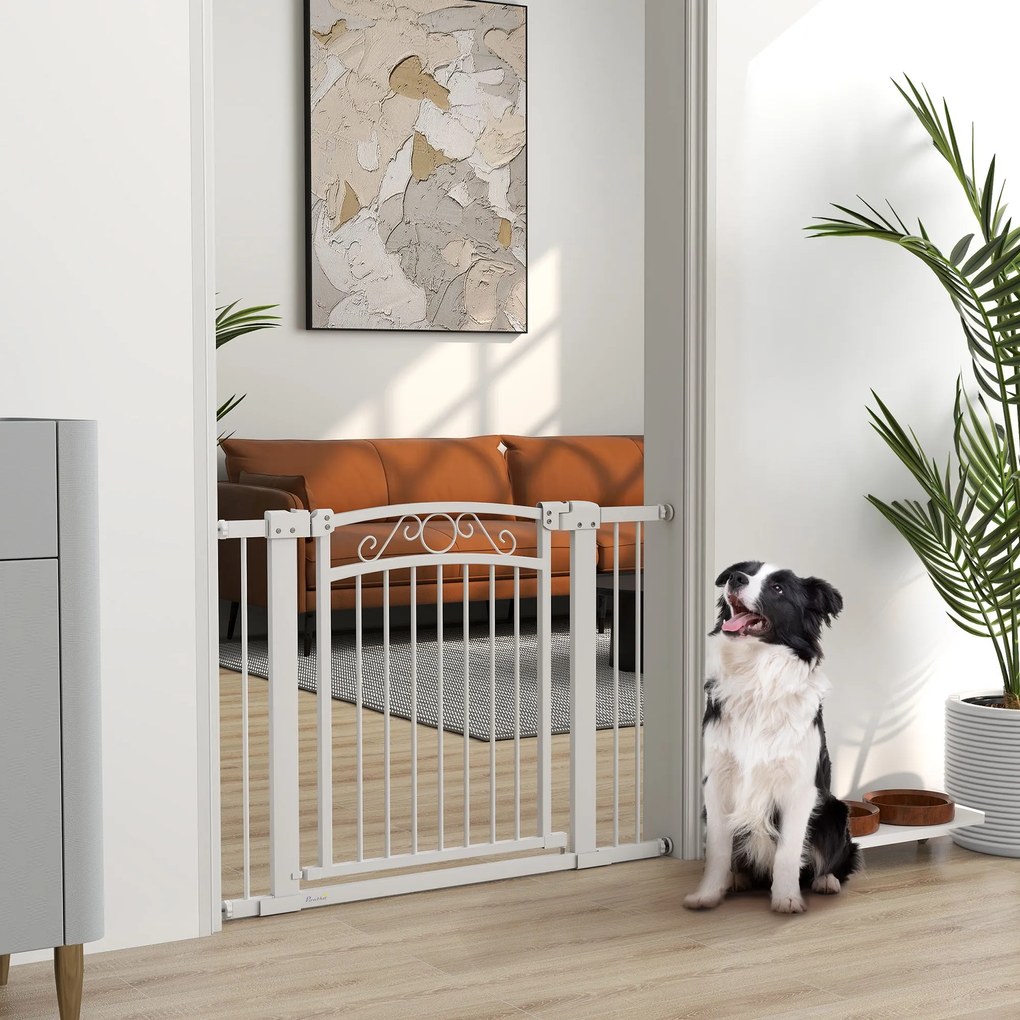 PawHut Barreira de Segurança para Cães Extensível 76-102 cm Barreira p