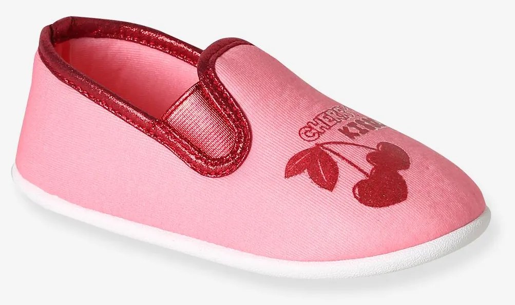 Sapatinhos elásticos em lona, para criança rosa