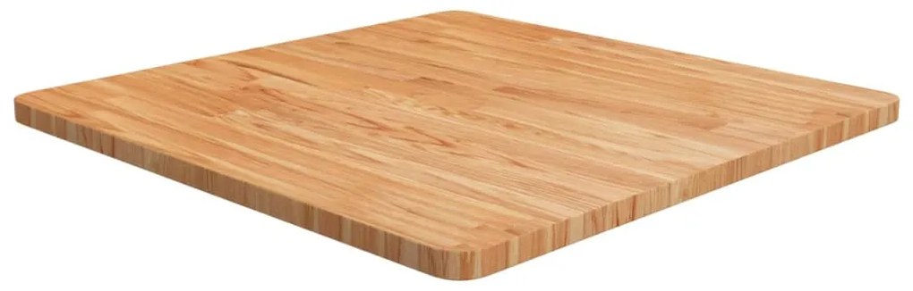 Tampo mesa quadrado 70x70x2,5cm carvalho tratado castanho-claro