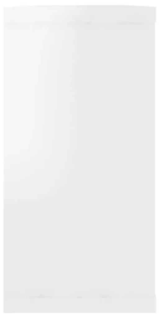 Estantes parede cúbicas 4pcs derivados madeira branco brilhante