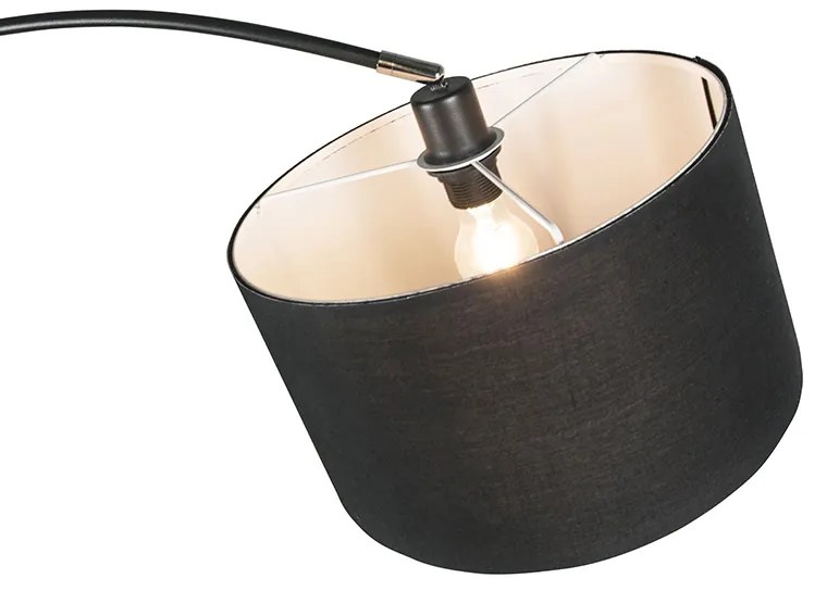 LED Candeeiro de pé moderno em arco preto com WiFi G95 - Vinossa Moderno