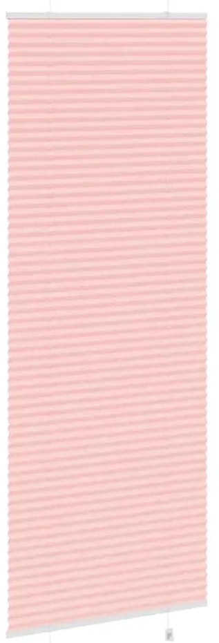 Rosa Plissada Cega 80x200 cm Largura Tecido 79,4 cm Poliéster