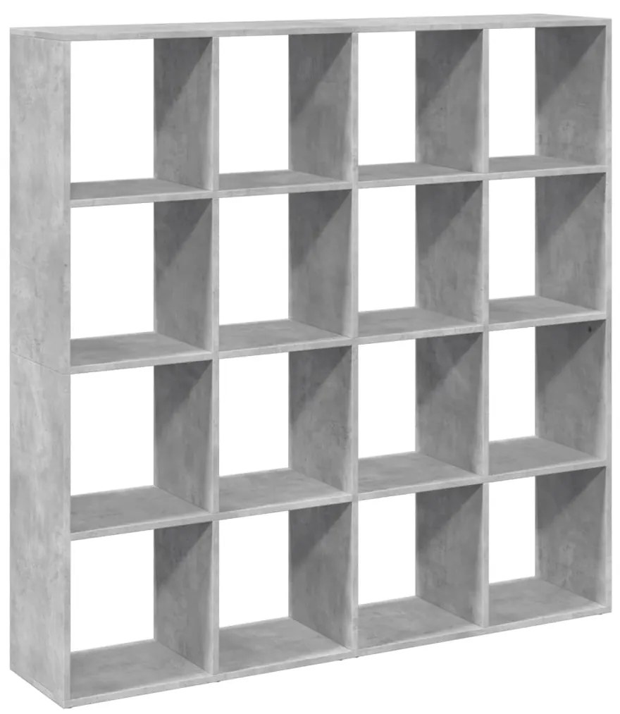 Estante 137,5x29x137,5 cm derivados de madeira cinza cimento