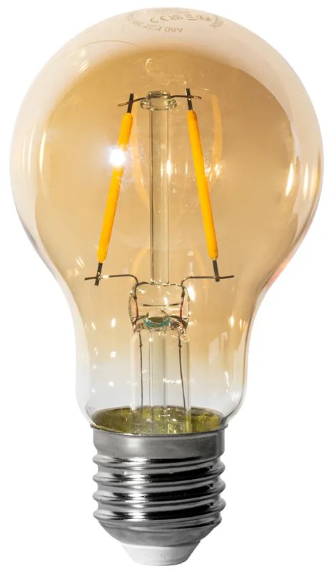 Conjunto de 5 E27 dimbare LED lamp A60 goud 3W 250 lm 2200K