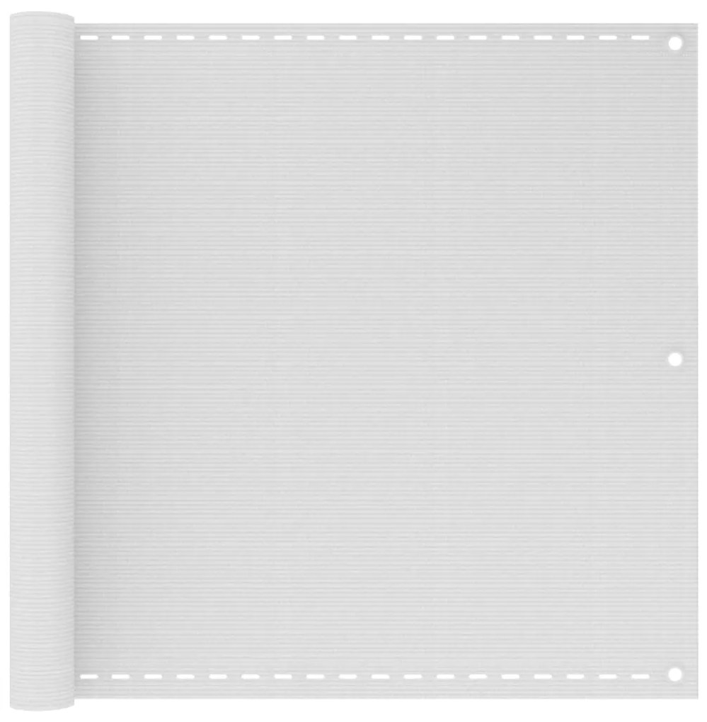 vidaXL Tela de varanda 90x300 cm PEAD branco