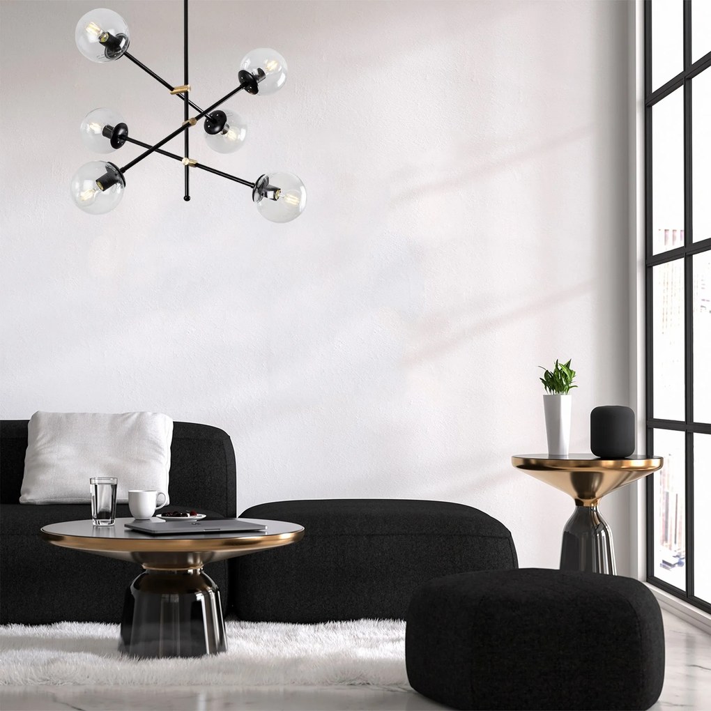 Chandelier Martı – Preto – 82 cm x 76 cm