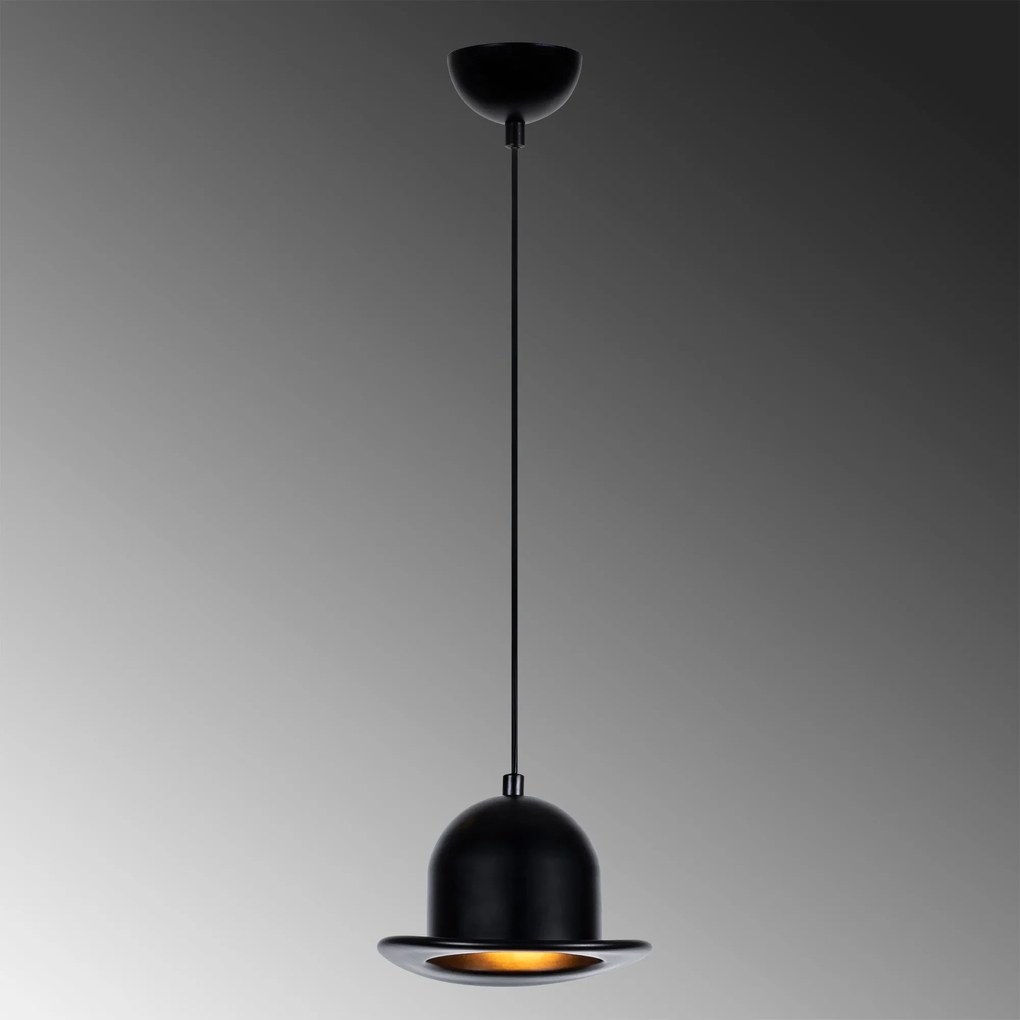 Chandelier Fotr Sivani – Preto – Diâmetro 19 cm x Altura 110 cm