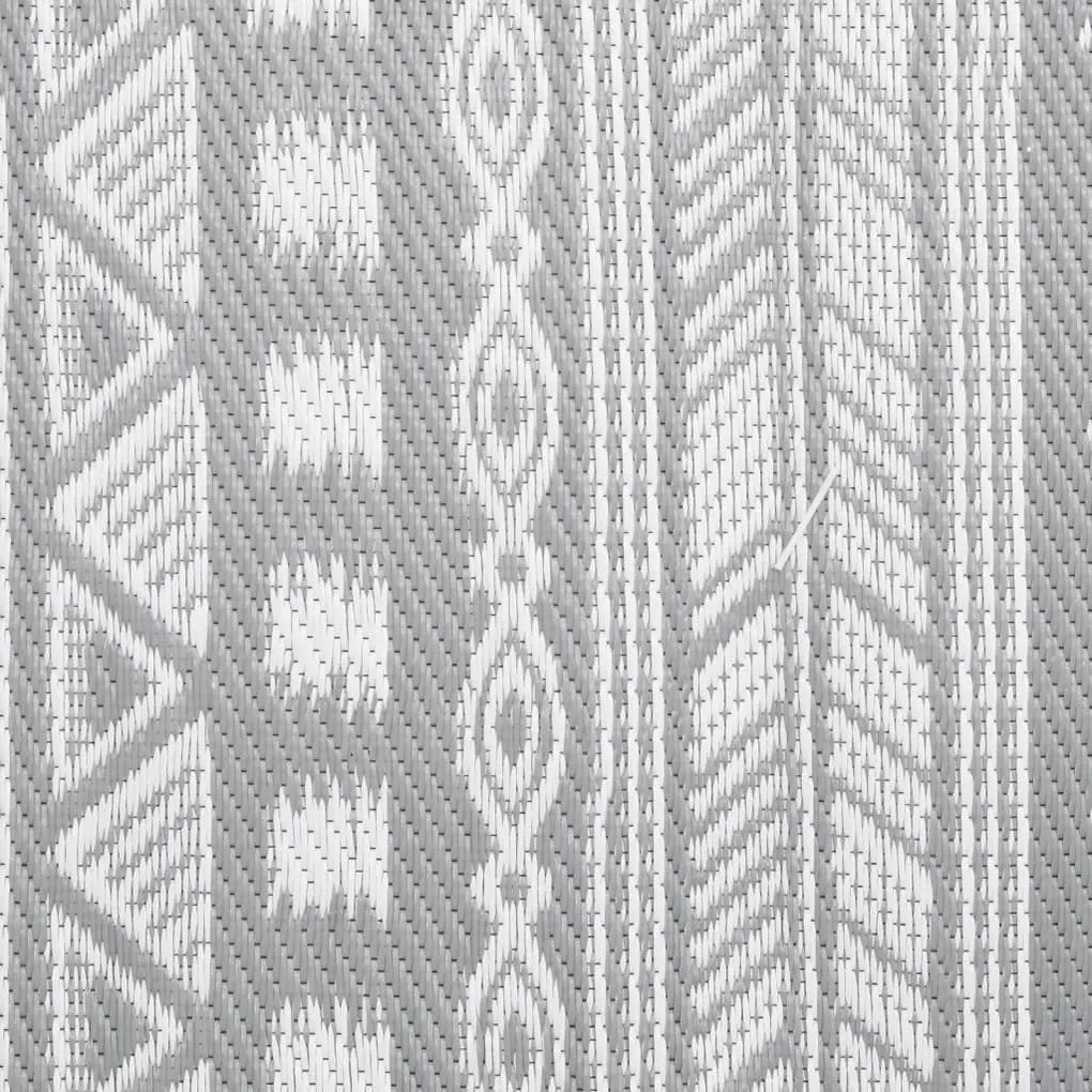 Tapete de exterior 120x180 cm ARAKIL PP cinzento