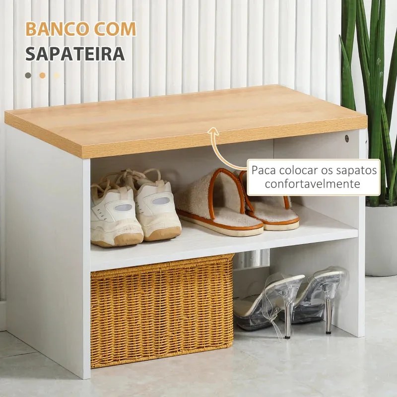 Conjunto de Entrada Jasmine - Cabide, Banco e Sapateira - Design Moder