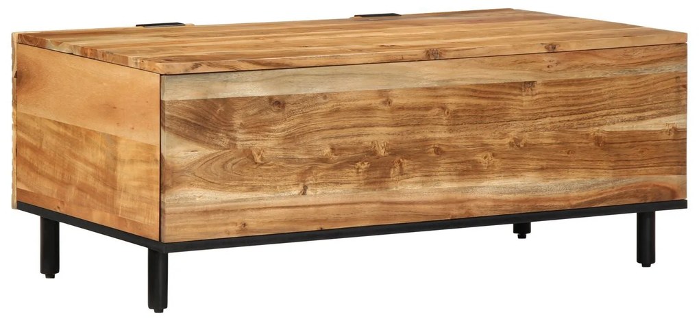 Mesa de centro vidaXL 100x54x40 cm Madeira de Acácia Sólida