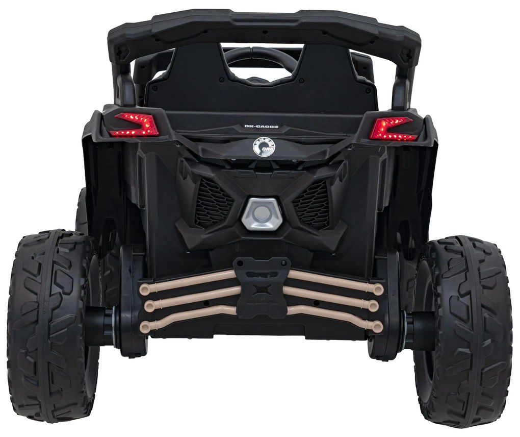 Carro elétrico para Crianças 24V 4x4 ATV CAN-AM Maverick Rodas de EVA, Assento de couro Preto