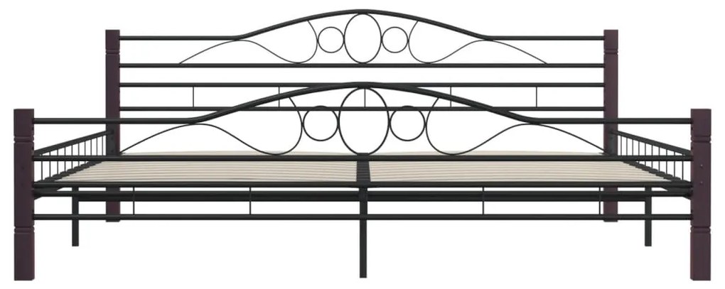 Estrutura de cama metal 180x200 cm preto