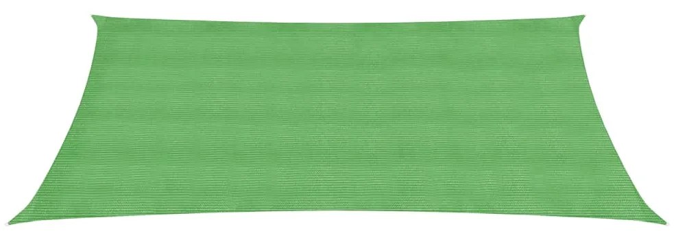 Para-sol vela retangular 160 g/m² 2x3,5 m PEAD verde-claro