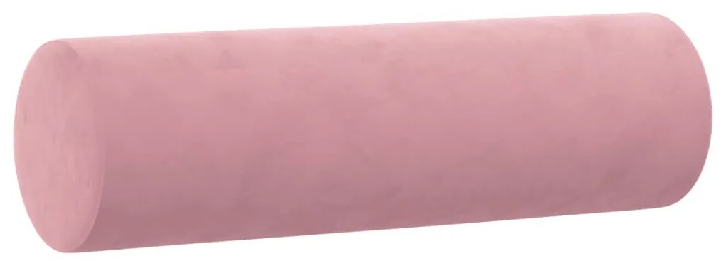 Sofá 2 lugares c/ almofadas decorativas 140 cm veludo rosa