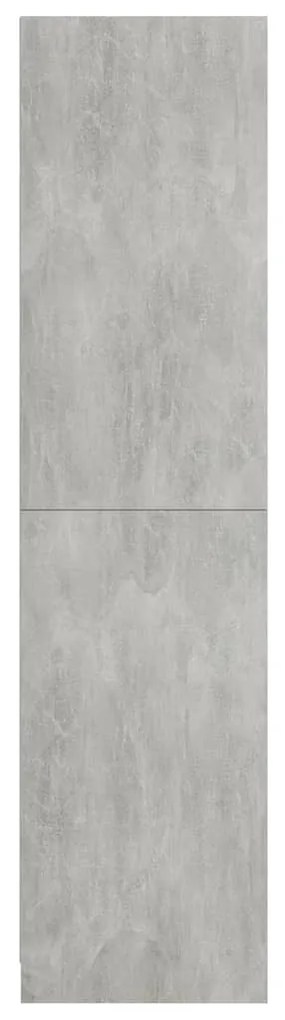 Roupeiro 100x50x200 cm contraplacado cinzento cimento