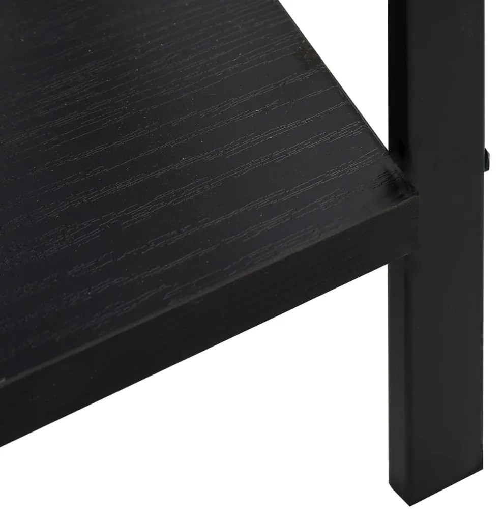Estante com 3 prateleiras derivados de madeira preto
