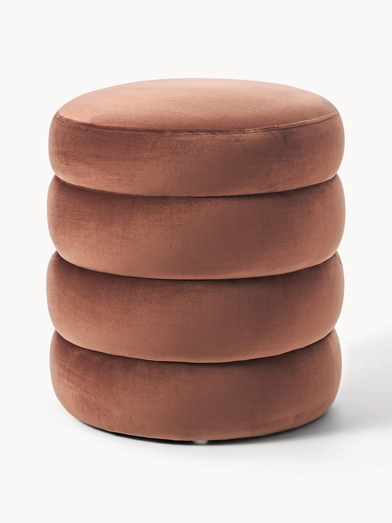 Velvet Upholstered Stool Alto