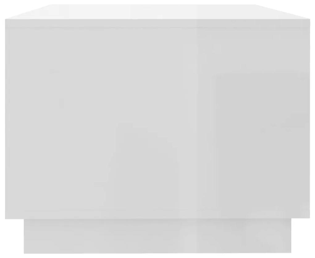 Mesa de centro 102x55x43 cm aglomerado branco brilhante