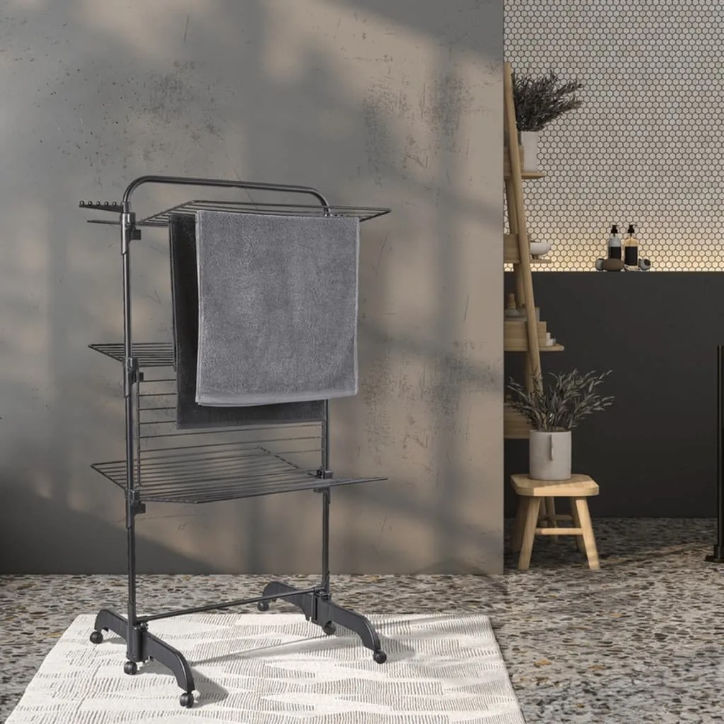 Estendal para a roupa em torre Comfort Tower 420 preto