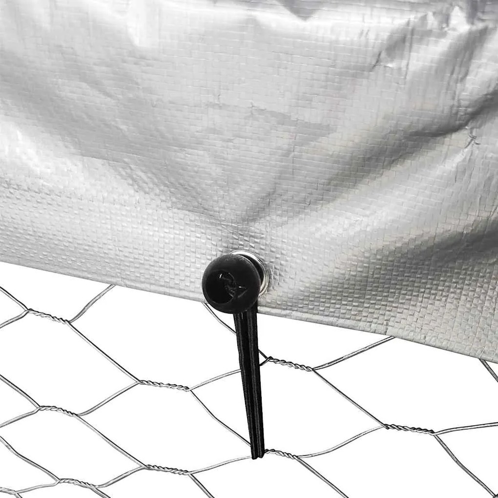 Canil de exterior com telhado 300x300x150 cm