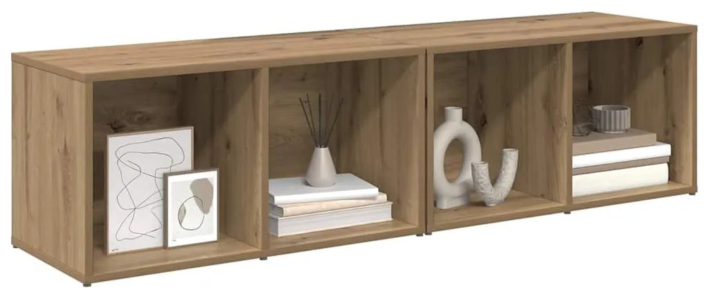 Conjunto de móvel de TV 2 pcs Carvalho Artesanal