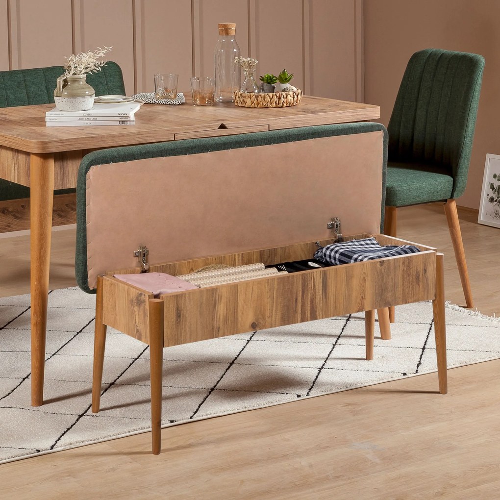 Conjunto de Mesa de Jantar Extensível e Cadeiras Vina – Pinho Atlântic