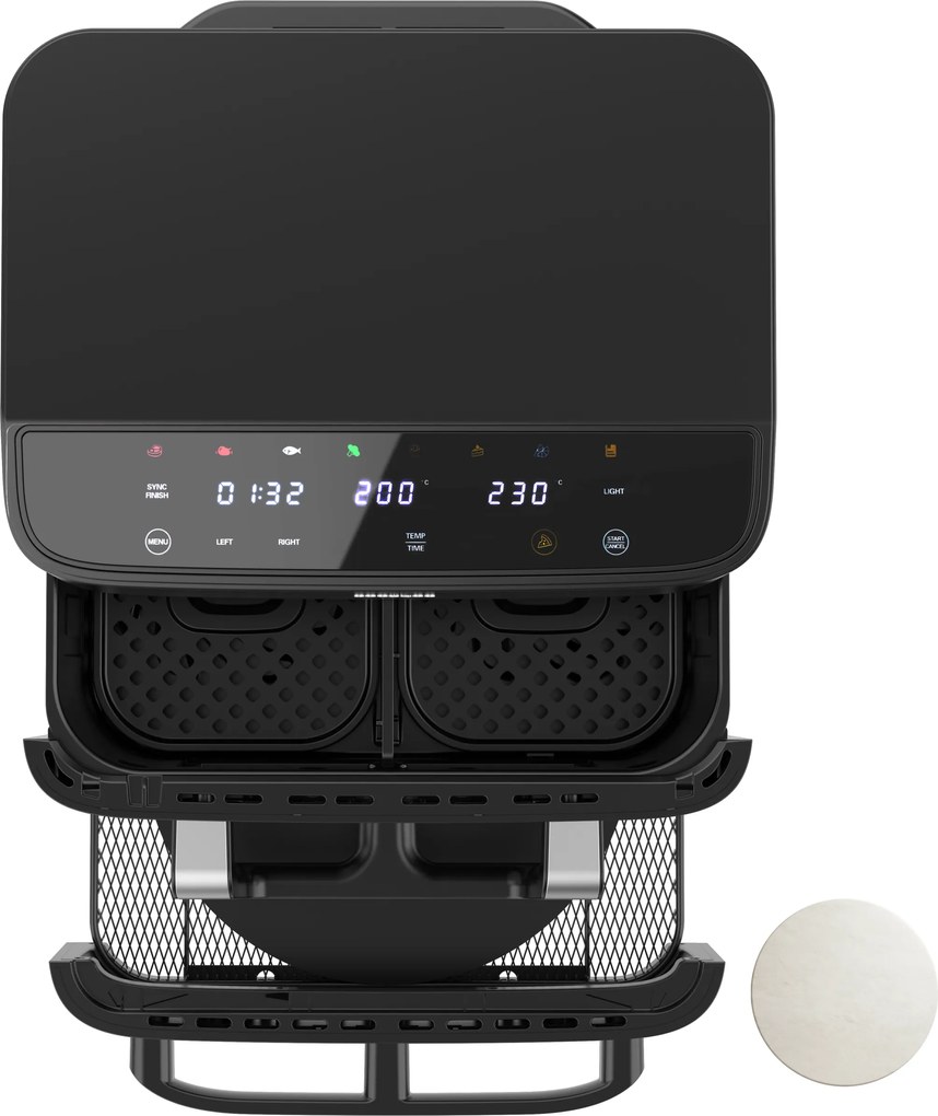 Fritadeira de ar Cecofry FoodCourt 18000 4Pizza e Forno de 18L com pedra para pizza