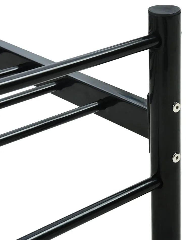 Estrutura de cama 200x200 cm metal preto