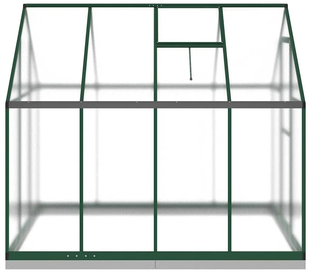 Estufa com estrutura base 224x169x202 cm alumínio verde