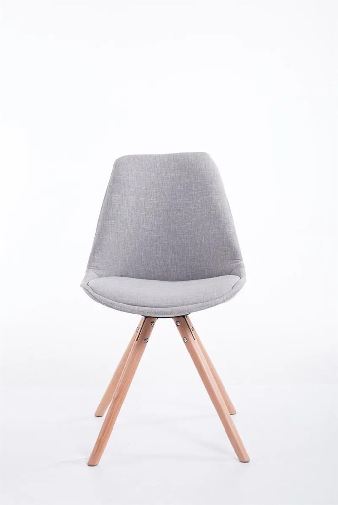 Cadeira cozinha e jantar Toulouse em tecido 48 x 84 x 56 cm Cinzento