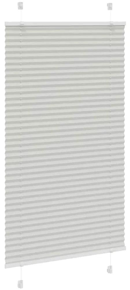 Cinzento Luz Plissada Cega 70x100 cm Largura Tecido 69,4 cm