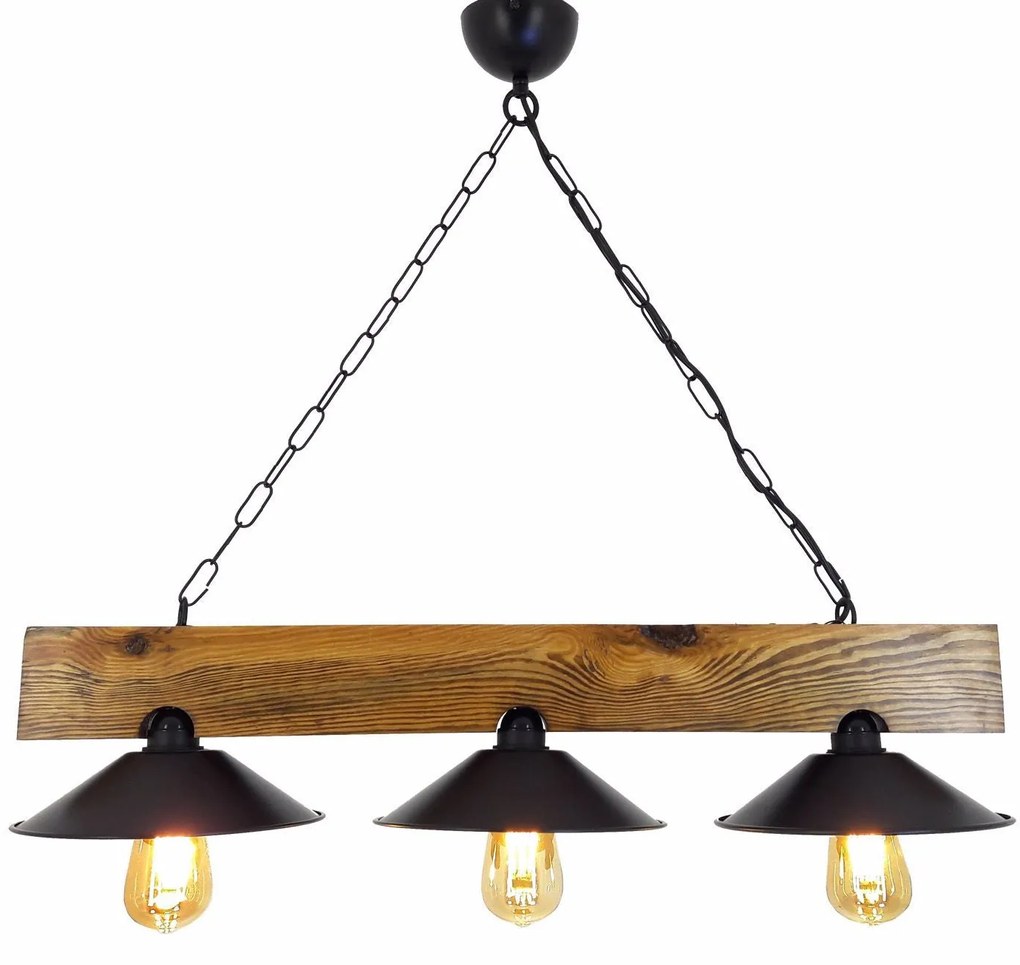 Chandelier Sapka – Walnut Black – 80 x 22 x 65 cm