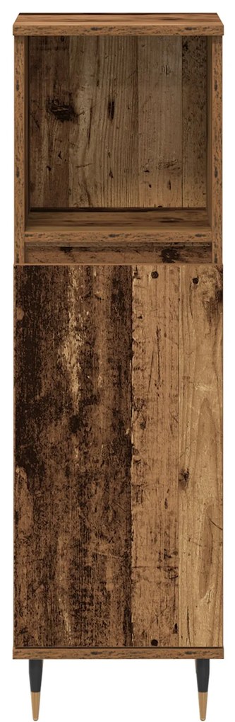Conjunto de Móveis para Casa de Banho com 3 Peças de Madeira Antiga