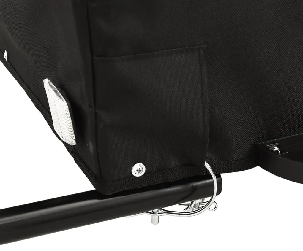 Reboque para bicicleta 30 kg ferro preto e verde