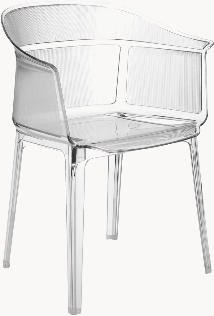 Cadeiras de jantar de exterior com apoio de braços Papyrus, conjunto de 2