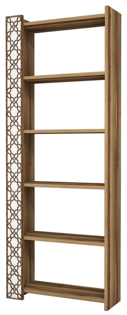Estante City – Nogueira Branca – 64,6 cm x 170 cm x 24,2 cm