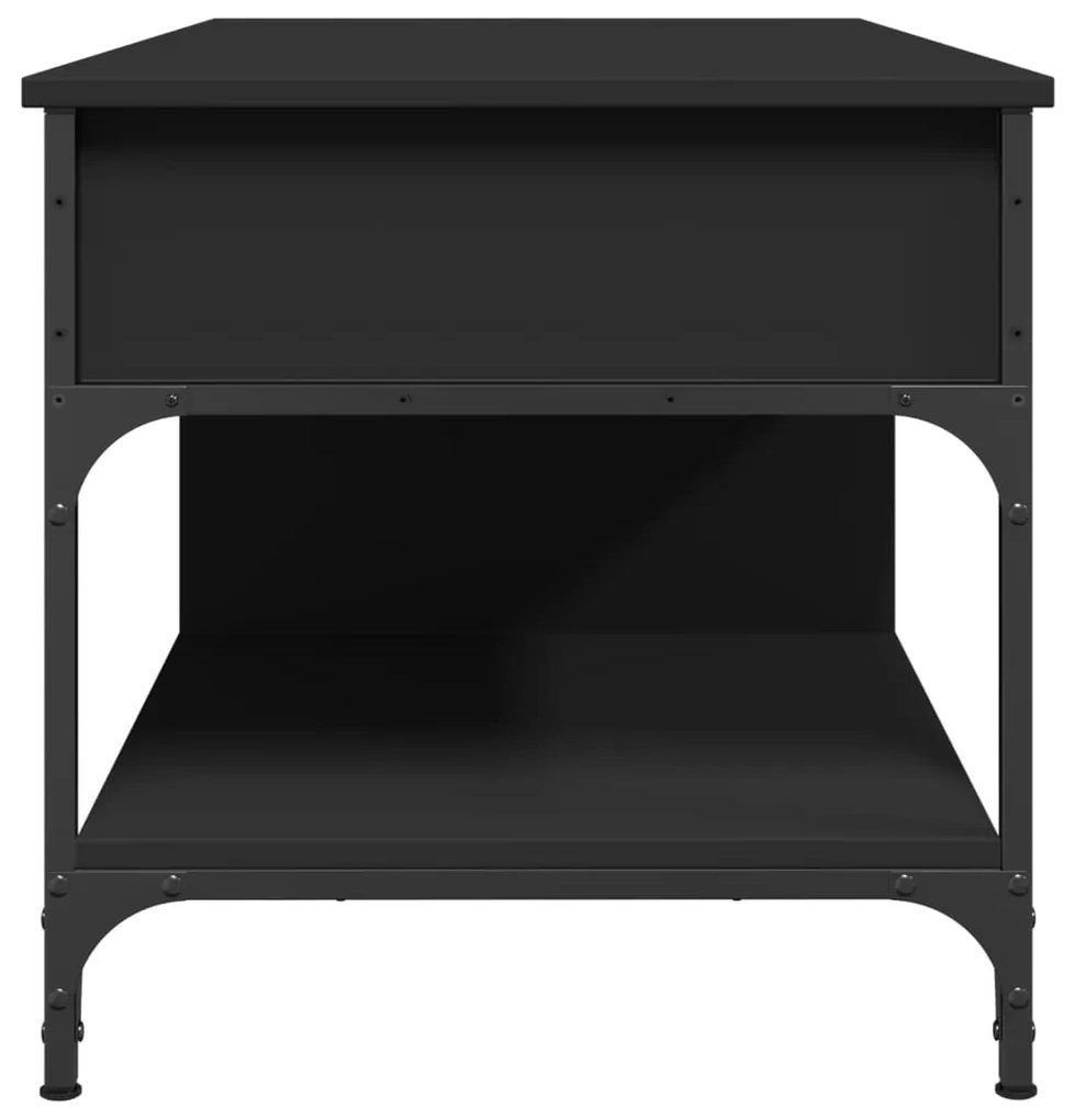 Mesa de centro 100x50x50 cm derivados de madeira/metal preto