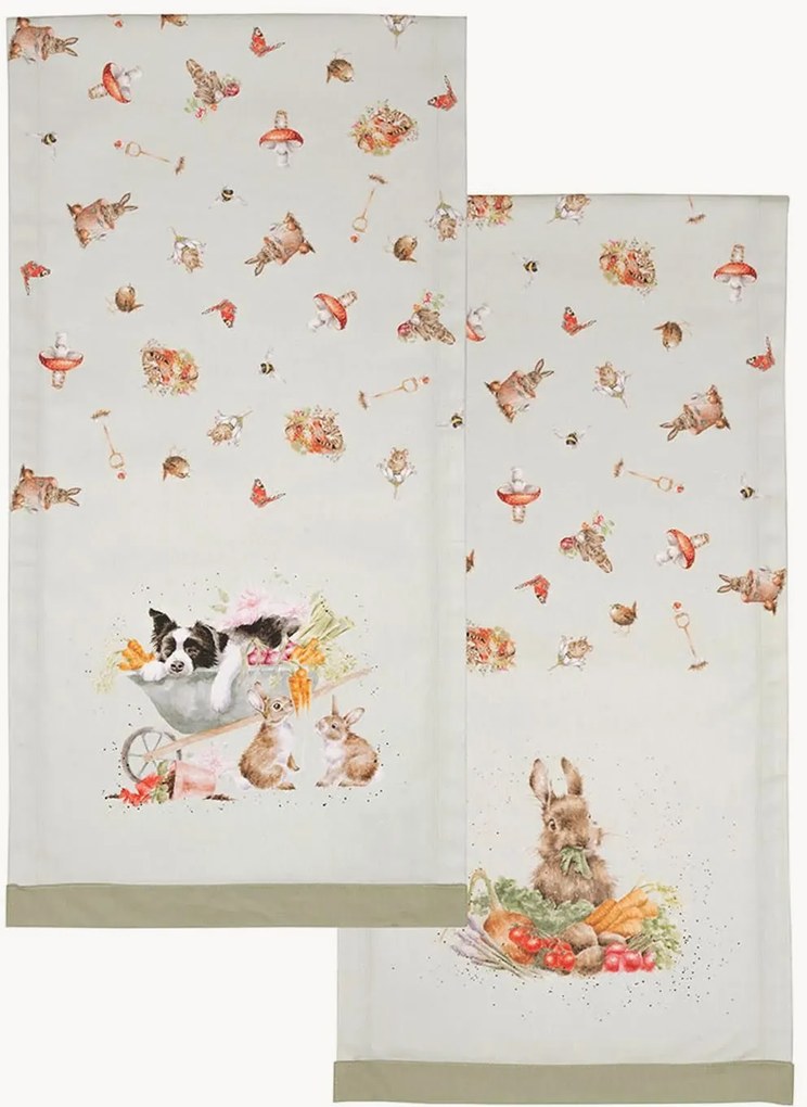 Corredor de mesa em algodão Garden Friends