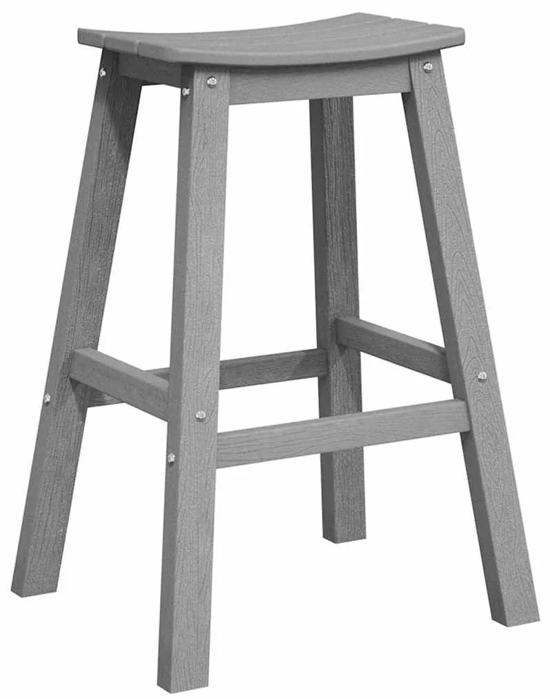 Banquetas 2 pcs Cinzento-Claro HDPE