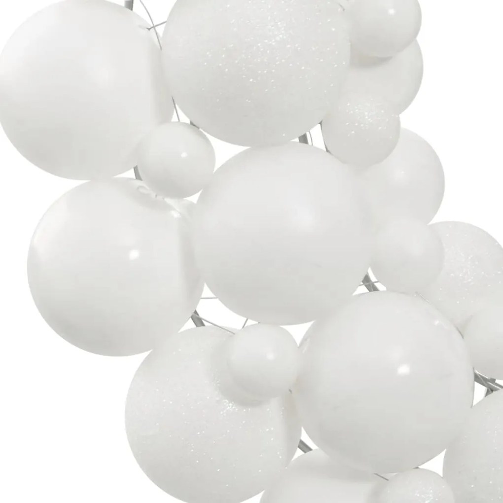 Guirlanda de Natal 45 cm poliestireno branco