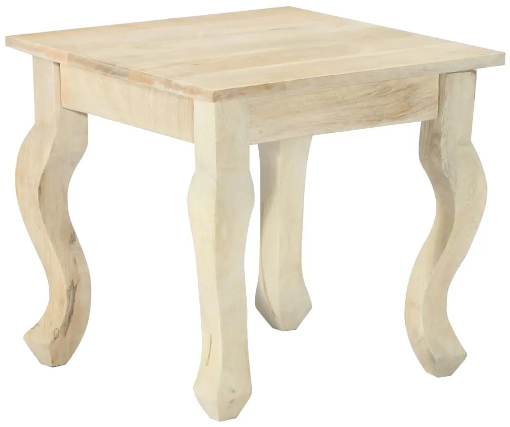 vidaXL Mesa de apoio 43x43x40 cm madeira de mangueira maciça