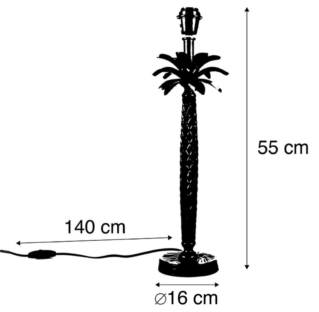 Candeeiro de mesa Art Deco bronze com preto sem abajur - Areka