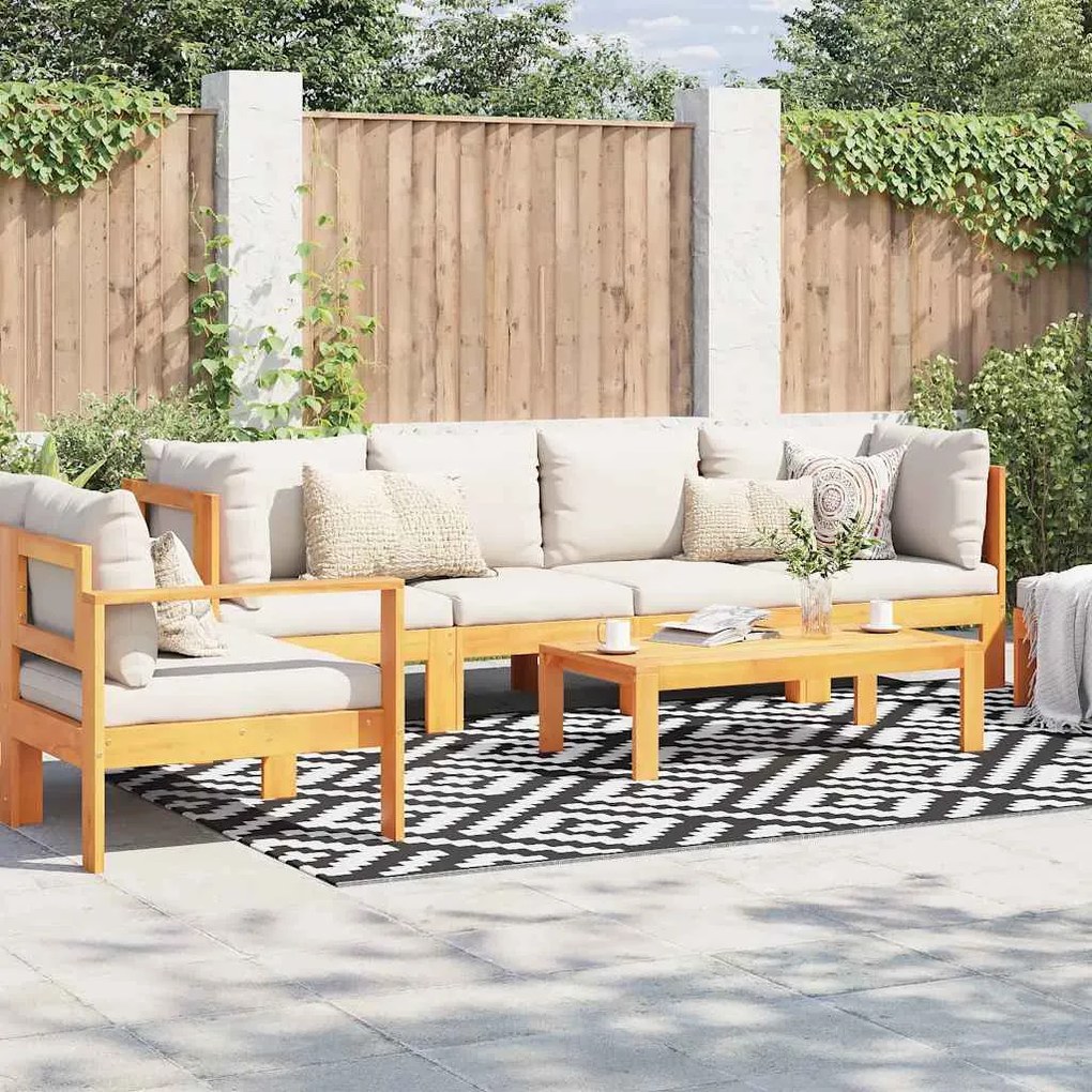 vidaXL Tapete de exterior 190x290 cm ARAKIL PP branco e preto