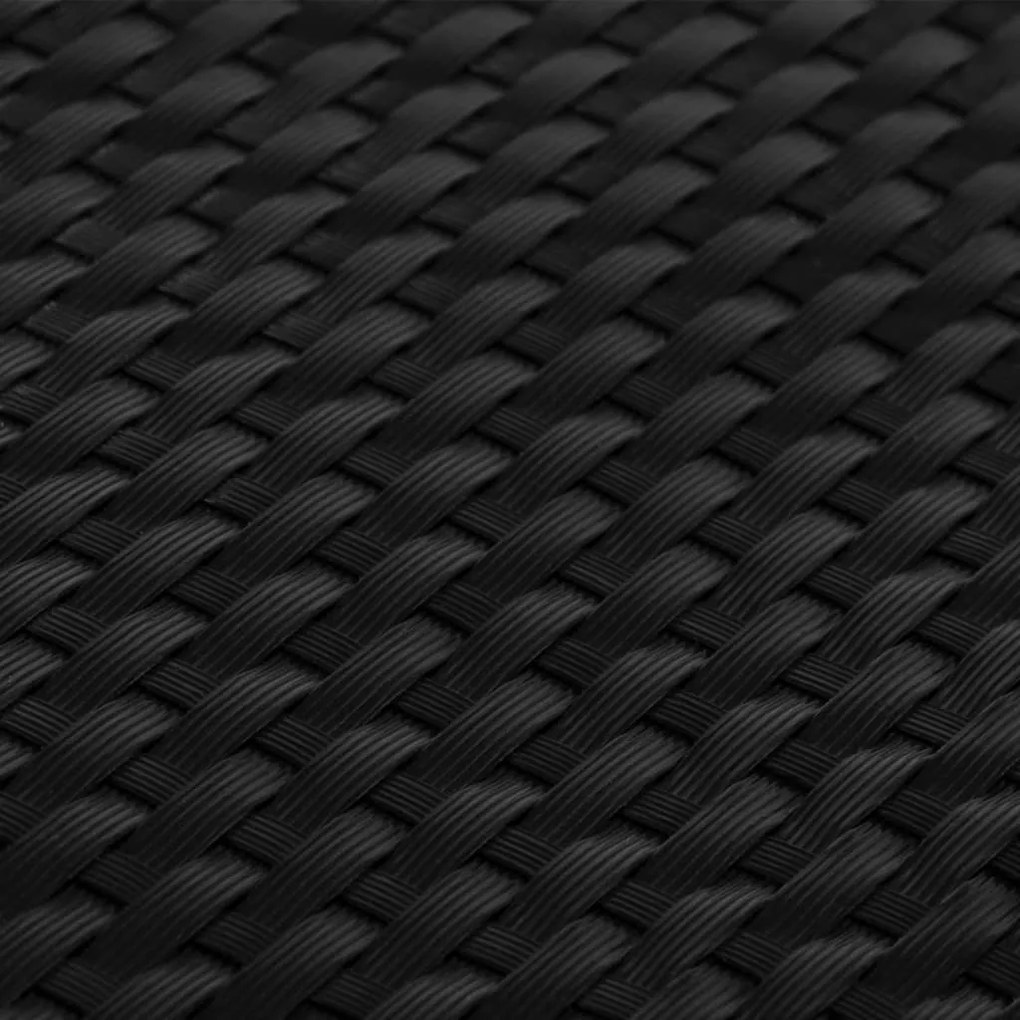 Tela de varanda 500x90 cm vime PE preto