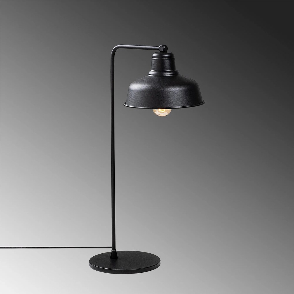 Candeeiro de Mesa Berceste – Preto – 19 x 30 cm