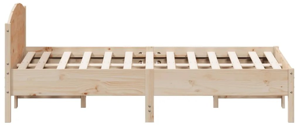 Cama sem colchão 140x190 cm madeira de pinho maciça
