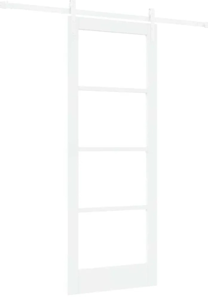 Conjunto de Porta Deslizante vidaXL com Hardware "ORKDAL" Madeira Sóli